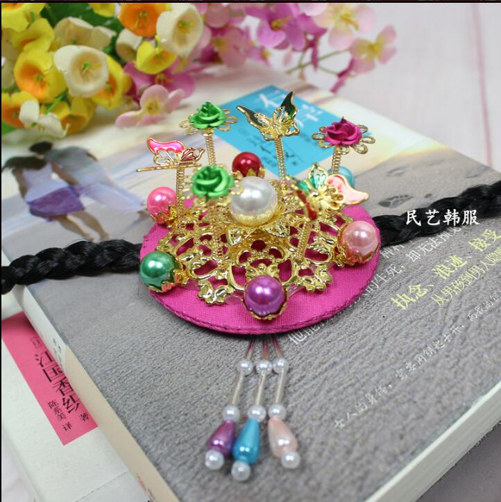 Pacific Jewelry & Watches Los Angeles - Gelenek Kore Headdress Azınlık Düğün Firkete
