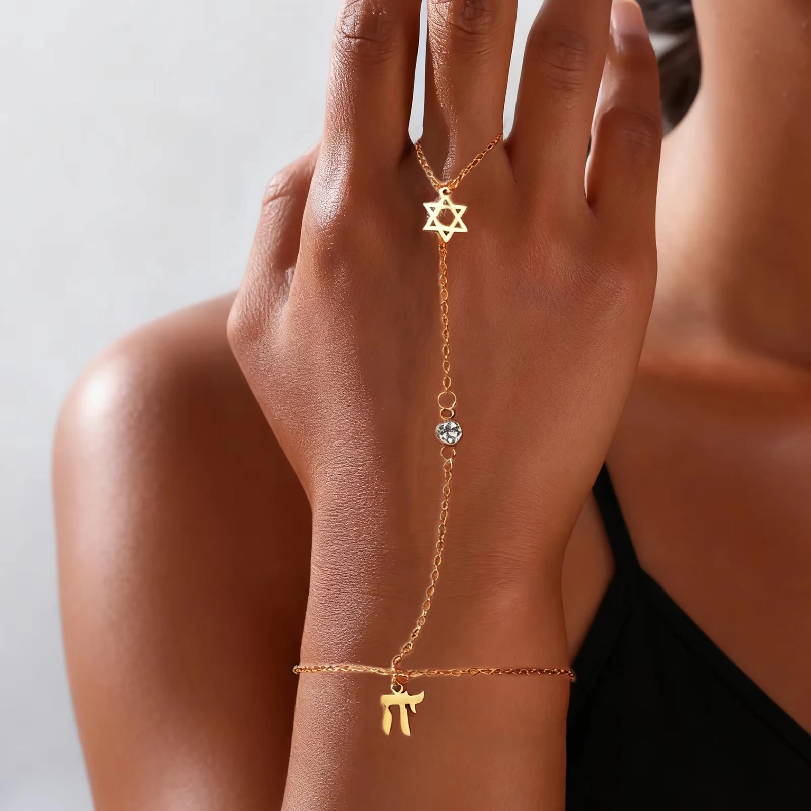 Jewelry & Watches Sp Z Oo Janów Lubelski - Yahudi Davut Yıldızı İbranice Harfi Chai