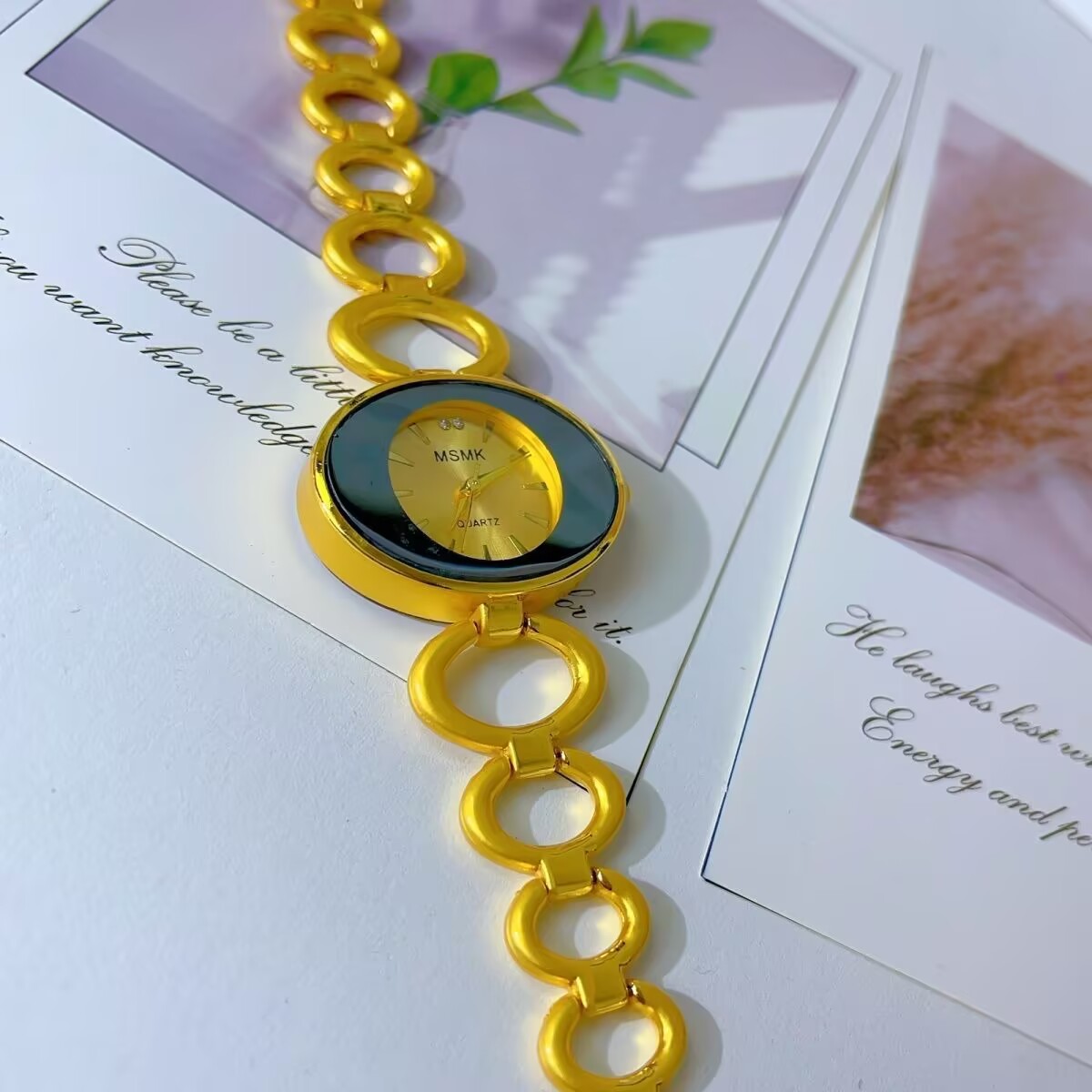 Jewelry Watches Gold - Yeni Amerikan 24K Altın Kaplama Izle