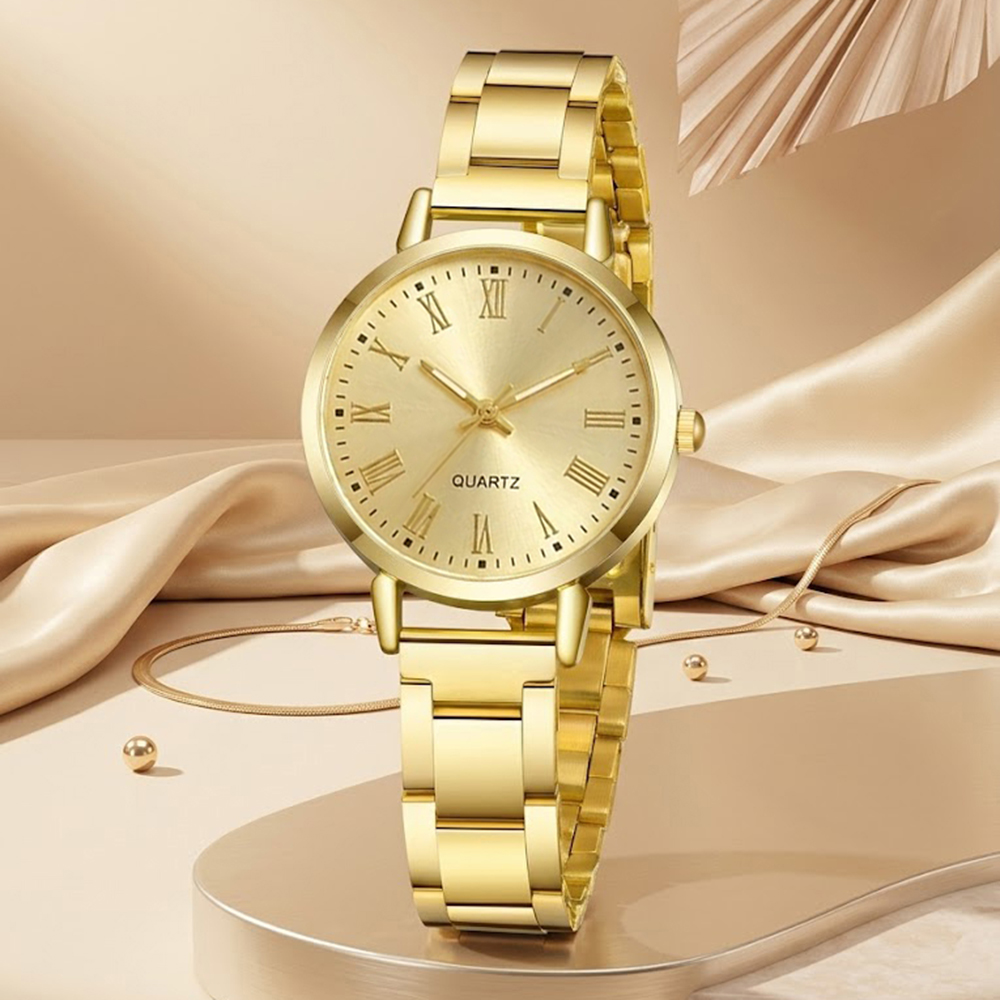 5 Parça/Set Unisex Takı Saatle - Jewelry Watches Gold incelemesi ve fiyatı