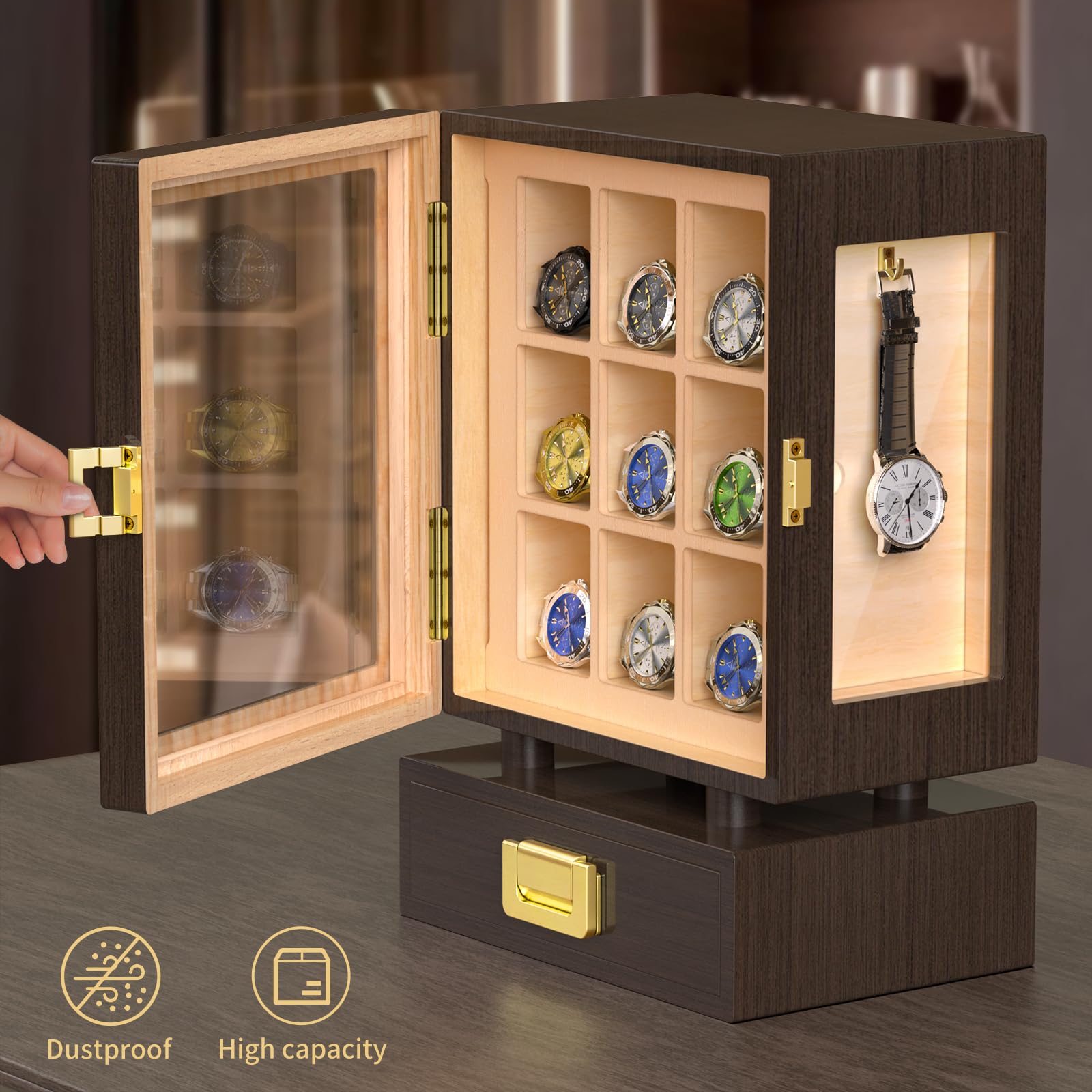 Özel Dikdörtgen Ahşap Saat Sak - Watches & Jewelry Repair Center Photos incelemesi ve fiyatı