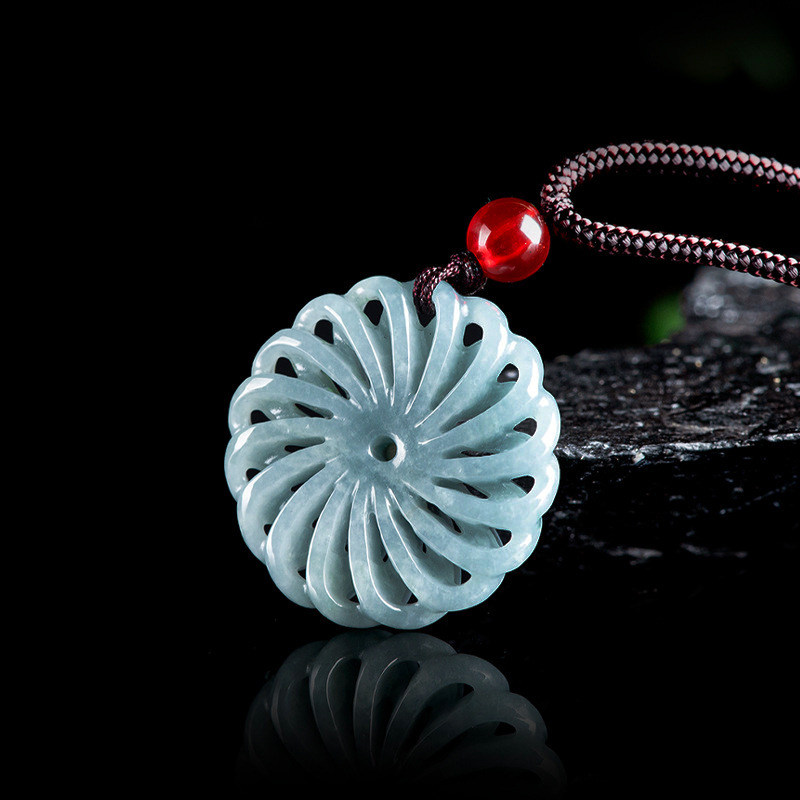Burma Yeşim Taşı Çiçek Kolye U - Necklace Pendant incelemesi ve fiyatı