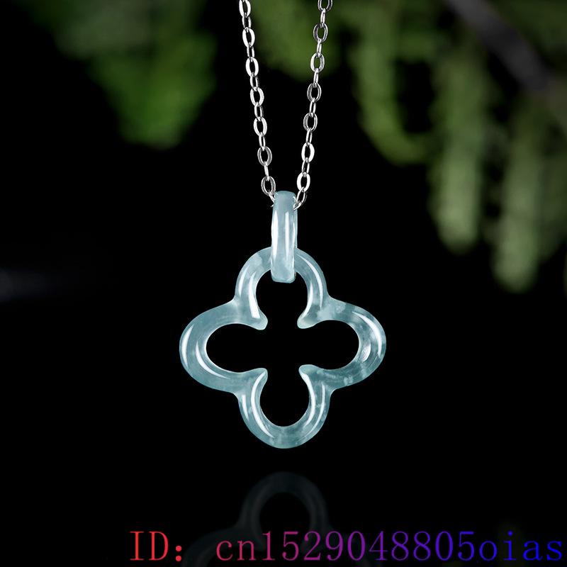 Mavi Myanmar Jadeite dört yapr - Necklace Pendant incelemesi ve fiyatı