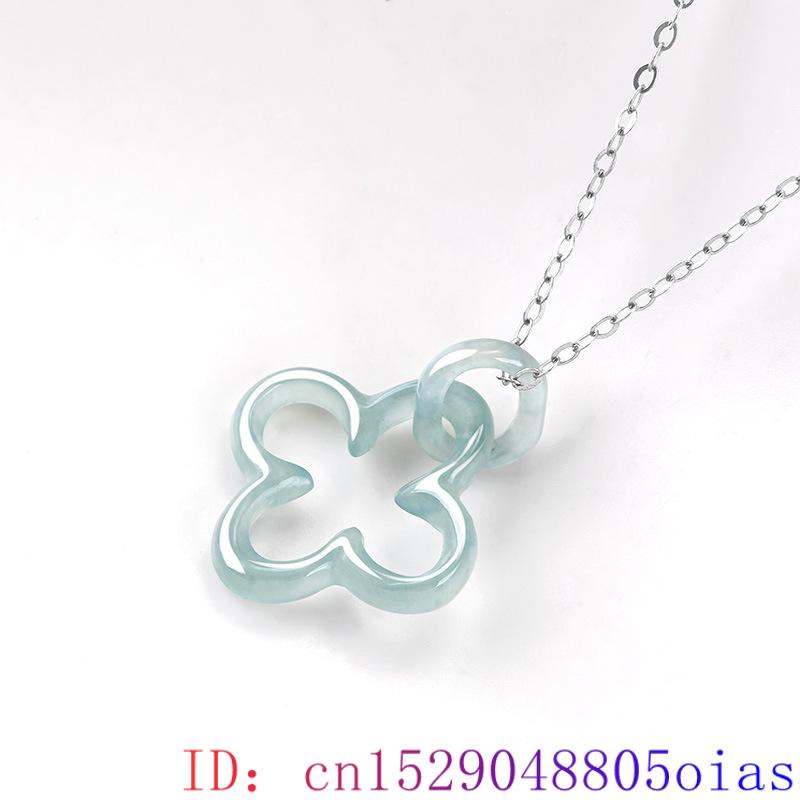Mavi Myanmar Jadeite dört yapr - Necklace Pendant incelemesi ve fiyatı