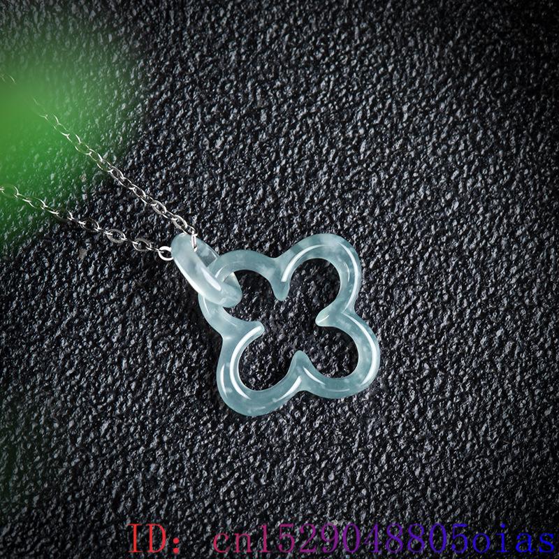 Mavi Myanmar Jadeite dört yapr - Necklace Pendant incelemesi ve fiyatı