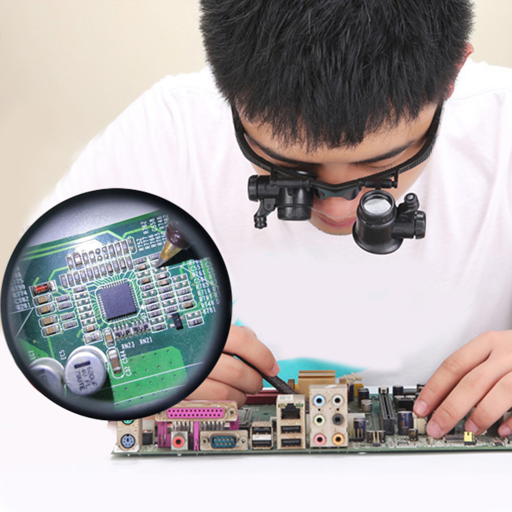 10-25X LED Işıklı Baş Üstü Büy - Jewelry Repair & Watches Reviews incelemesi ve fiyatı