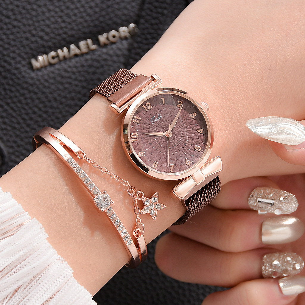 Kadın bilezik seti kuvars saat - Jewelry Watches Gold incelemesi ve fiyatı