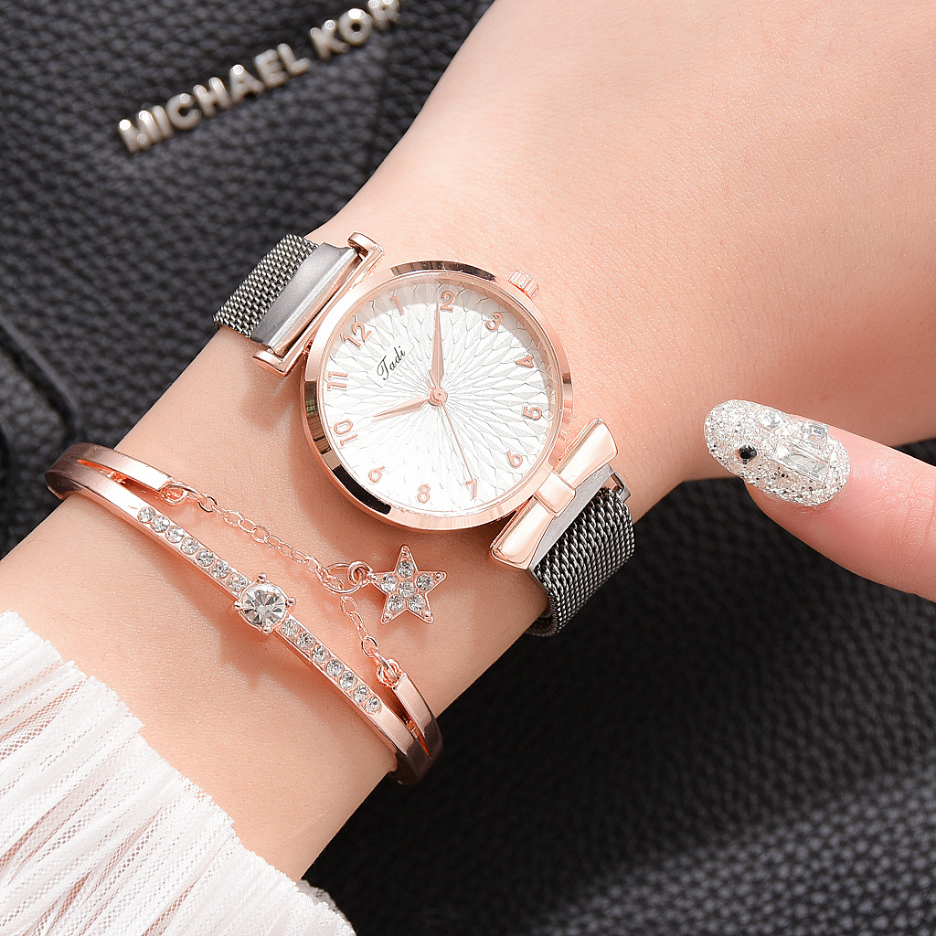 Kadın bilezik seti kuvars saat - Jewelry Watches Gold incelemesi ve fiyatı