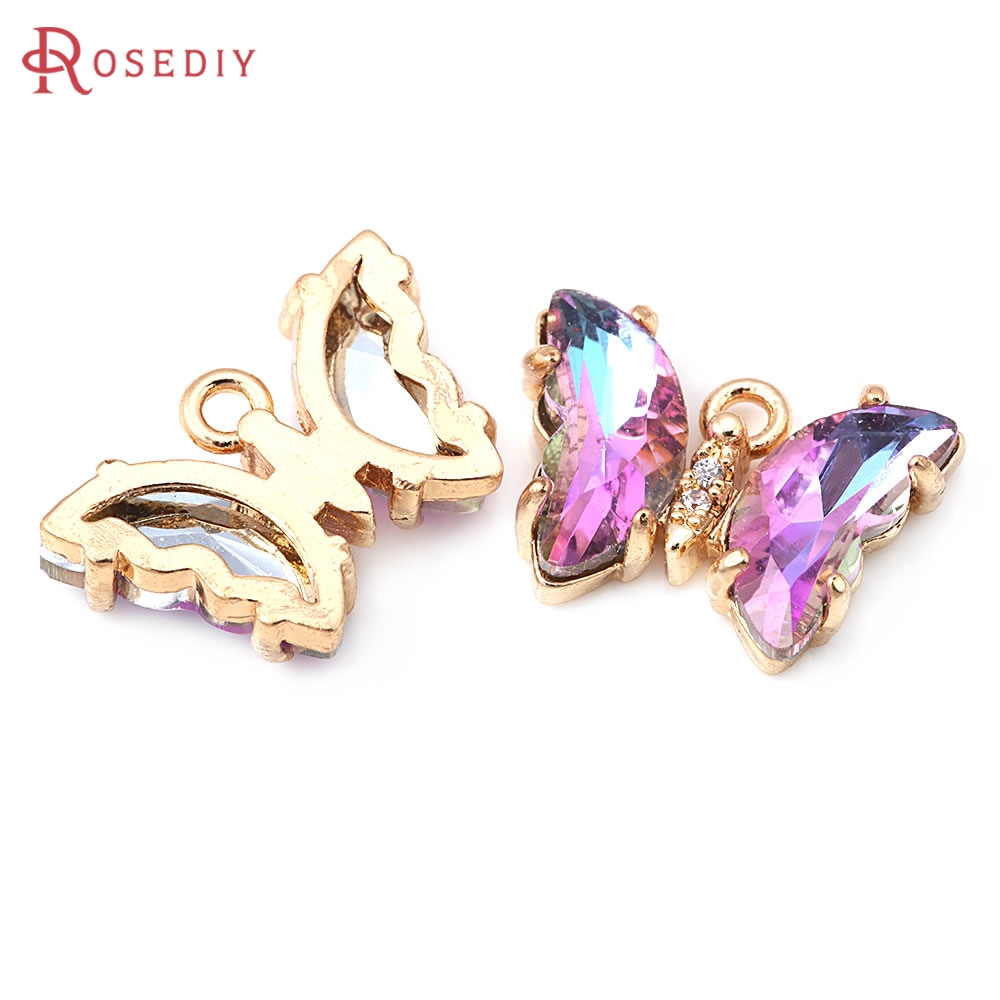 10 adet 18K altın rengi pirinç - Butterfly Pendant Necklace incelemesi ve fiyatı